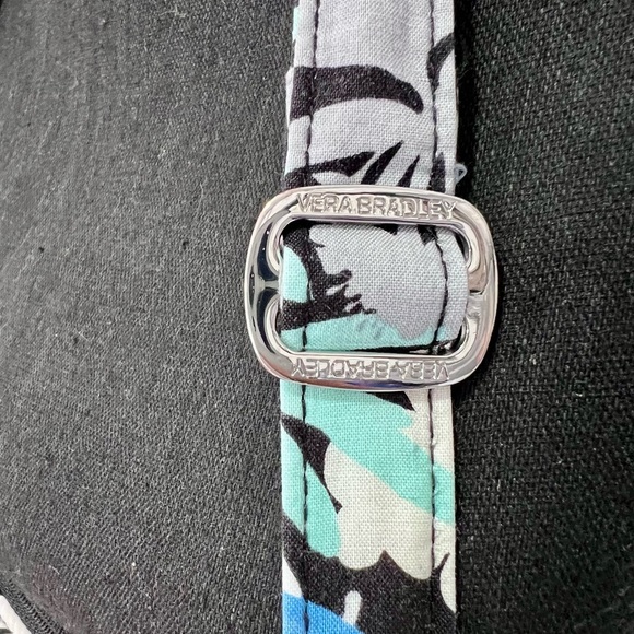 Vera Bradley Floral Quilted Shoulder Bag - Blue and Black - Picture 4 of 7